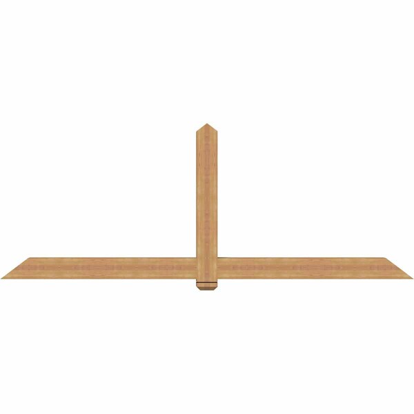 Ekena Millwork Eugene Smooth Timber Gable Bracket, Western Red Cedar, 108"W x 40"H x 5 1/2"D x 5 1/2"F, 9/12 Pitch GBW108X40X0606EUG00SWR - main